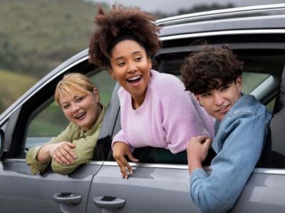 family travel: exploring the city with kids in a limo