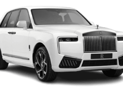 White Rolls-Royce Cullinan luxury SUV