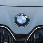 BMW logo on car front grille