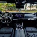 Modern BMW interior with dashboard and infotainment display