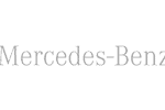 Mercedes-Benz logo text on gray background