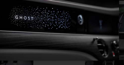 Rolls-Royce Ghost illuminated dashboard and steering wheel