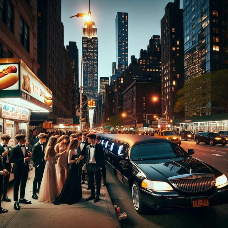 stretch limousine rental for prom night in nyc