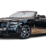 Black Rolls-Royce convertible luxury car