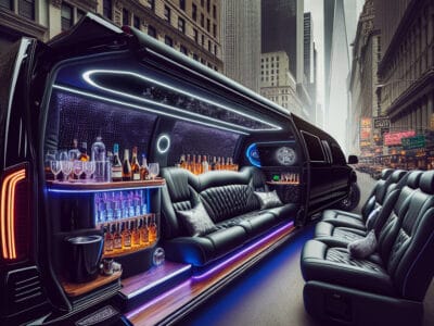 celebrate in style with the mercedes party limo from bubz limos nyc