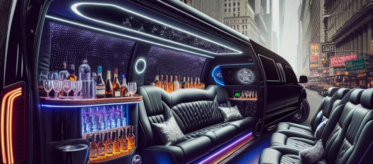celebrate in style with the mercedes party limo from bubz limos nyc