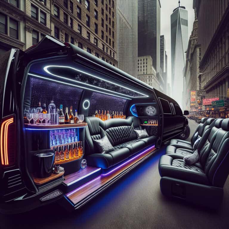 celebrate in style with the mercedes party limo from bubz limos nyc