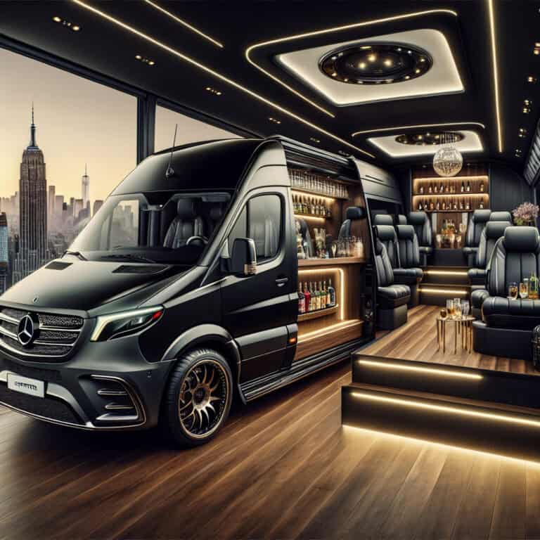 elevate your group travel experience: discover the 12 passenger mercedes sprinter limo from bubz limos nyc!