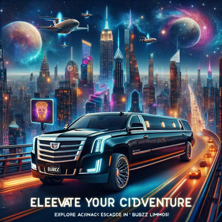 elevate your nyc experience: explore the city in a cadillac escalade limo with bubz limos!