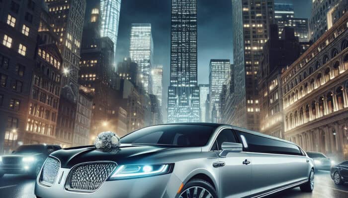 elevate your nyc wedding experience with a stylish lincoln mkt limousine from bubz limos