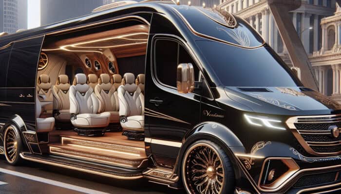 elevate your ride: discover the luxury of the mercedes jet sprinter limo 25 with bubz limos nyc