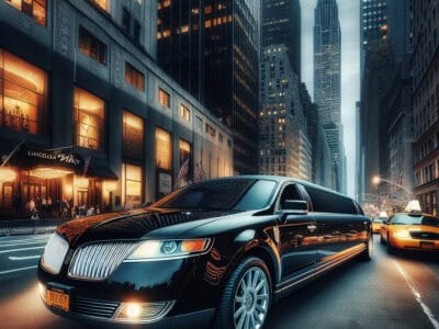 elevate your ride: experience luxury with bubz limos' black lincoln mkt in nyc