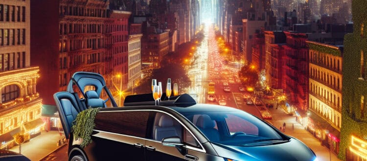elevate your ride: experience the tesla model y with bubz limos nyc