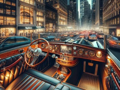 experience elegance: cruising new york city in the aston martin vintage 23 with bubz limos