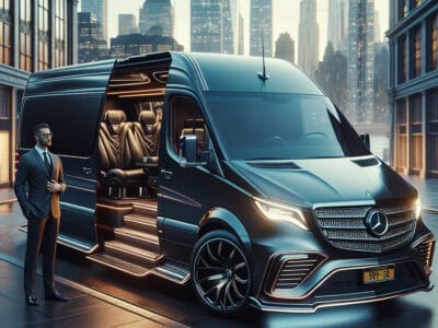 experience luxury and space: the 12 passenger mercedes sprinter by bubz limos nyc