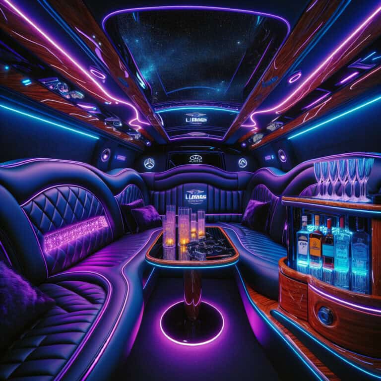 experience luxury on wheels: inside bubz limos' mercedes party limo