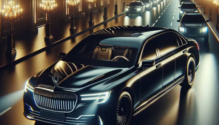 experience luxury on wheels: the elegance of bubz limos’ black cadillac sedan