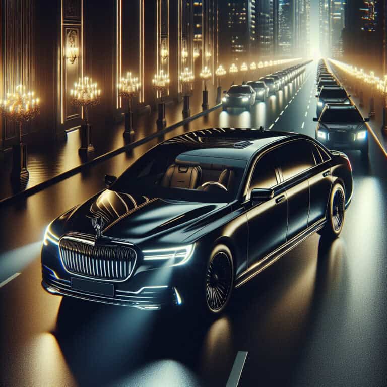 experience luxury on wheels: the elegance of bubz limos’ black cadillac sedan