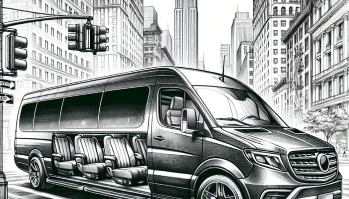 experience nyc in comfort: discover bubz limos' 14 passenger shuttle sprinter for group transfers