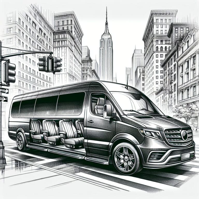 experience nyc in comfort: discover bubz limos' 14 passenger shuttle sprinter for group transfers