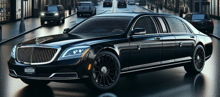 experience ultimate security in the b6 bulletproof maybach sedan with bubz limos nyc