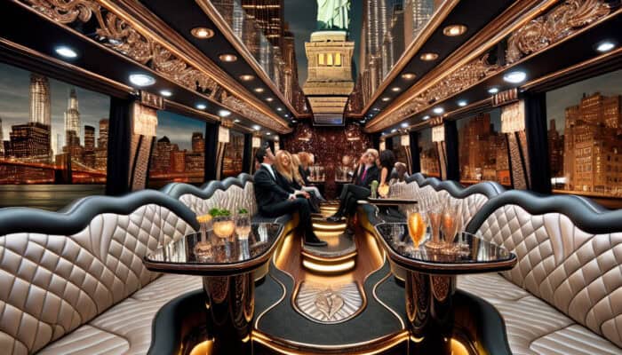 explore nyc in style: discover the luxurious bubz limos tour bus experience!