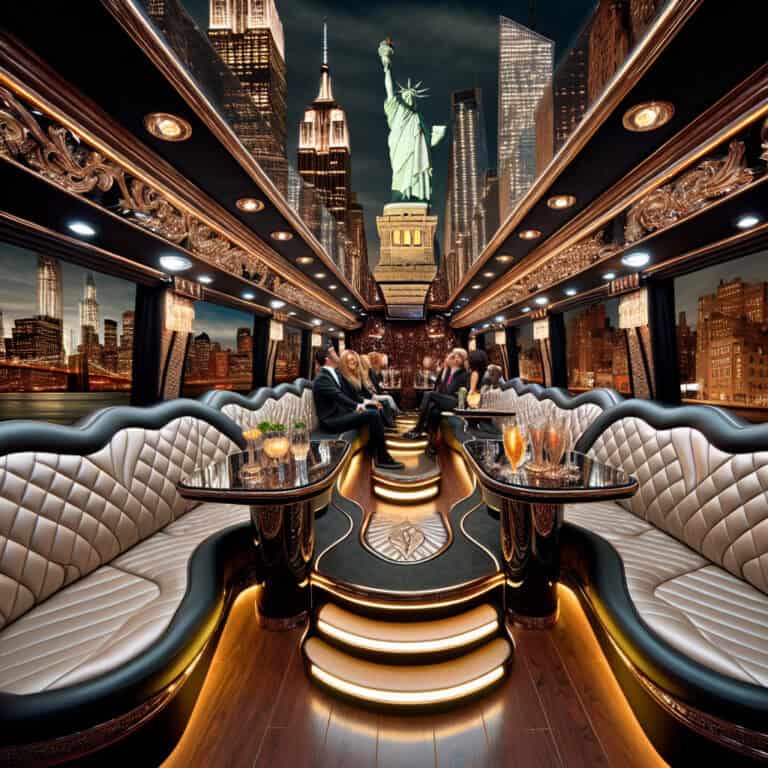 explore nyc in style: discover the luxurious bubz limos tour bus experience!