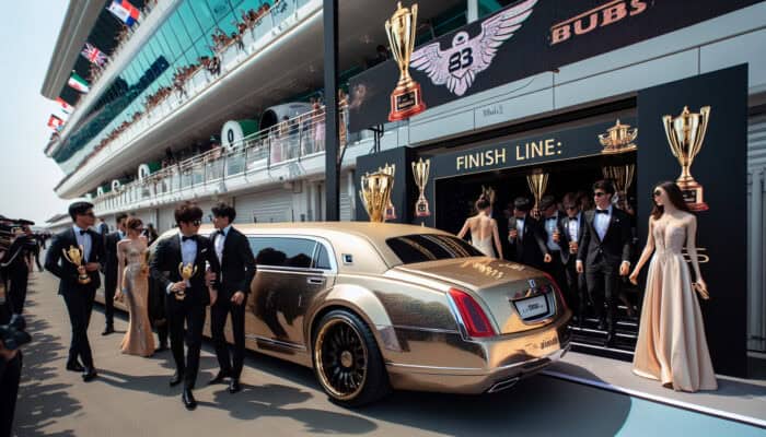 finish line event luxury transportation with bubz limousine