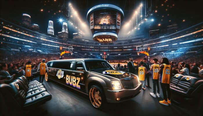lakers vs nuggets game night ride in style with bubz limousine
