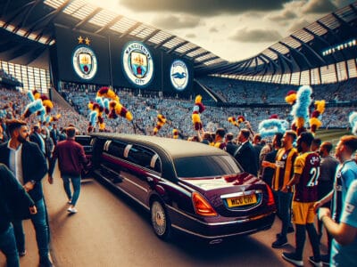 man city vs brighton match day luxury transport by bubz limousine
