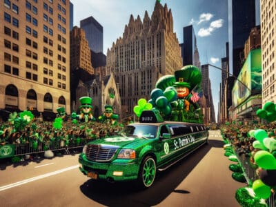 st patrickʼs day parade nyc premium limo service by bubz