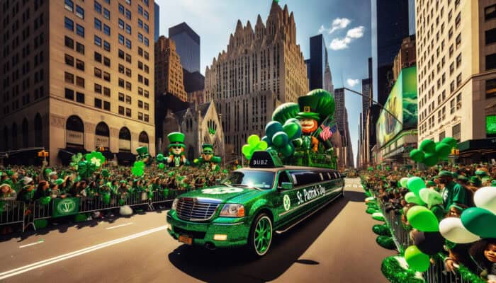 st patrickʼs day parade nyc premium limo service by bubz