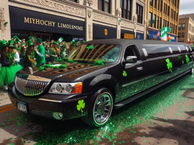 syracuse st patrickʼs day parade luxury ride with bubz limousine