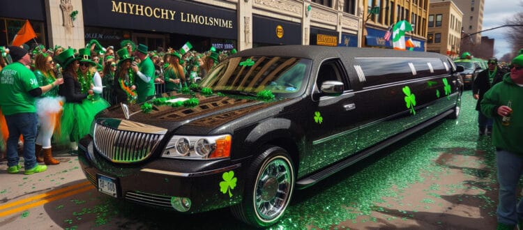 syracuse st patrickʼs day parade luxury ride with bubz limousine