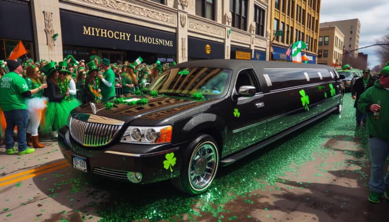 syracuse st patrickʼs day parade luxury ride with bubz limousine