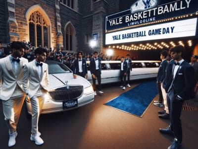 yale basketball game day travel in style with bubz limousine
