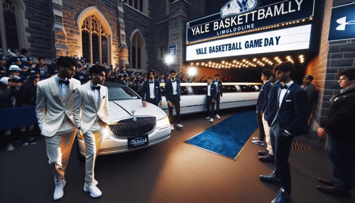 yale basketball game day travel in style with bubz limousine