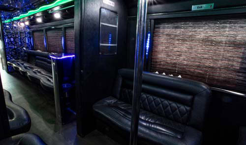 30 passenger party bus w/bathroom