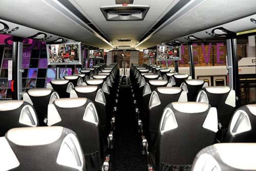 56 passenger luxury coach bus