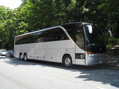 56 passenger luxury coach bus