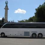 56 passenger luxury coach bus