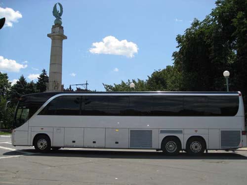 56 passenger luxury coach bus