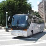 56 passenger luxury coach bus