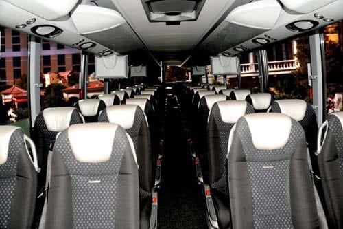 56 passenger luxury coach bus