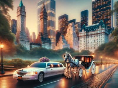 limousine or horse carriage? best romantic rides in nyc