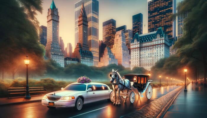 limousine or horse carriage? best romantic rides in nyc