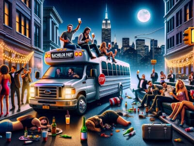 nyc bachelor party fails (and how a party bus saves the night)