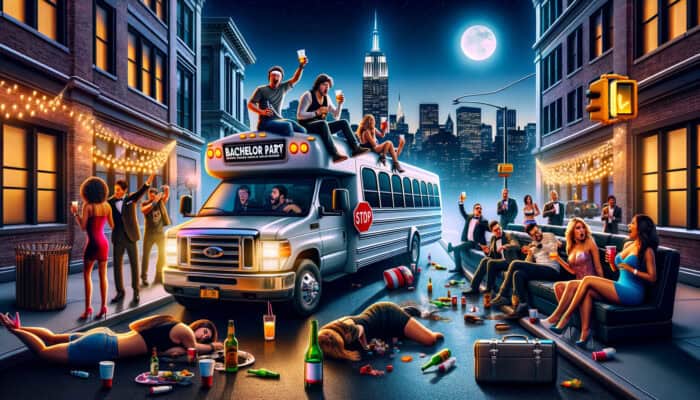 nyc bachelor party fails (and how a party bus saves the night)