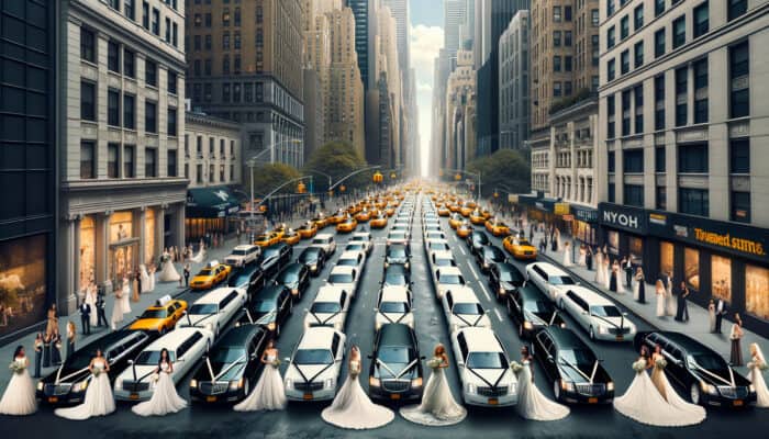 why more nyc brides are choosing black limos over white