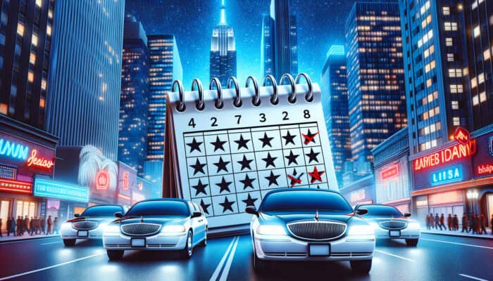 when is peak season for limo rentals in nyc?